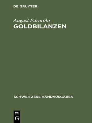 cover image of Goldbilanzen